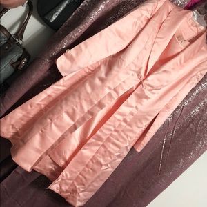 NWT satin pink dress and overcoat